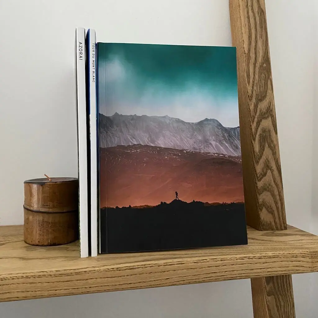 Kikōbook travel books on a shelf