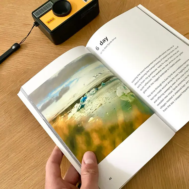 Journaling a trip in the Kikōbook app
