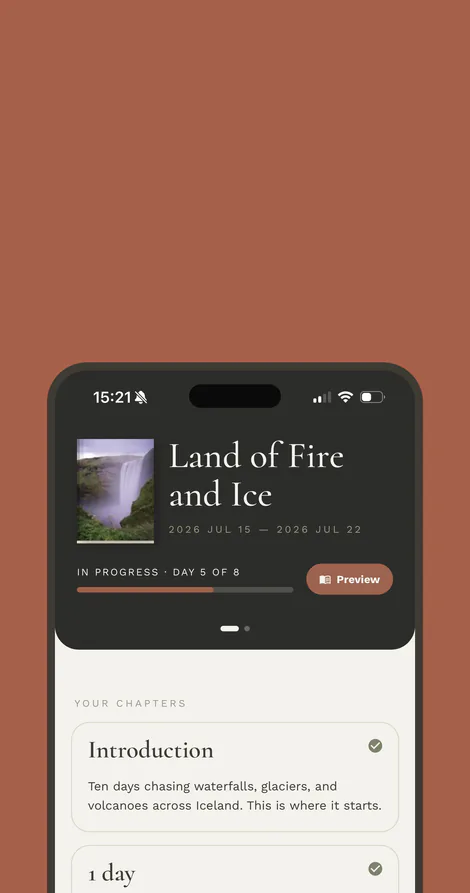 Tracking chapter progress in the Kikōbook app